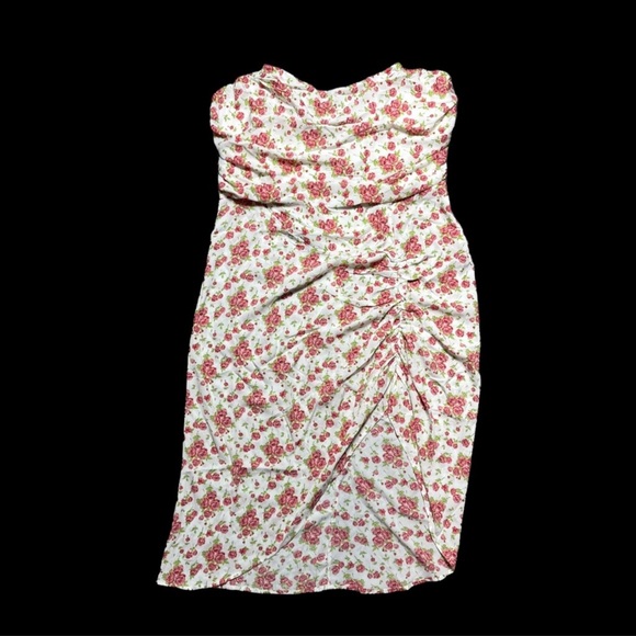 Plus Floral Corset Bandeau Dress - Picture 2 of 9